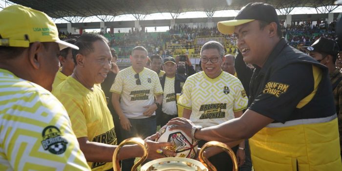 Buka Liga Beringin 2022, Menpora Apresiasi Gagasan Taufan Pawe Jaring Bibit Sepakbola