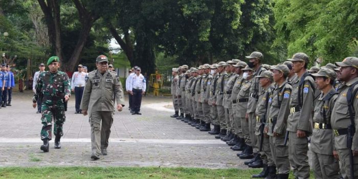 2 Peleton Hansip Siap Amankan Pilkades Bone