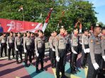 Upacara Penurunan Bendera HUT Ke-78 RI, Polres Bone Libatkan 2 Peleton Pasukan