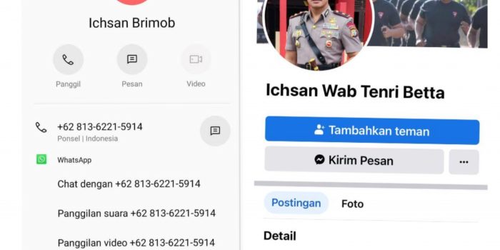 Di WA-FB OTK Ngaku Komandan Brimob, Kompol Ichsan: Itu Penipu