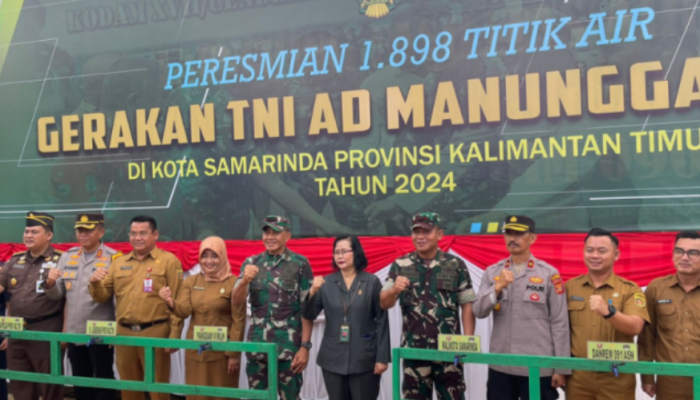 1.898 Titik Fasilitas Air Bersih TNI AD Manunggal Diresmikan di Samarinda