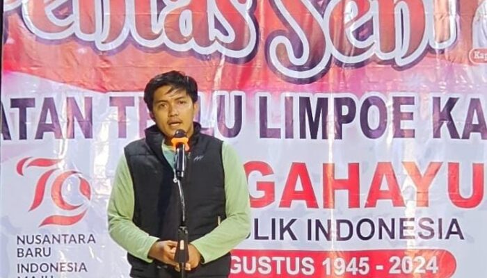 Di Depan Ribuan Masyarakat, PPK Tellu Limpoe Sosialisasi Pilkada Tahun 2024