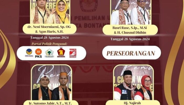 4 Bapaslon Maju Pilkada Bontang 2024, Siapa Tidak Lolos Pemeriksaan Kesehatan?