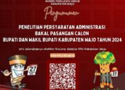 KPU Wajo Serahkan BA Penelitian Administrasi, 2 Bapaslon Bupati dan Wakil Bupati Wajo Penuhi Syarat