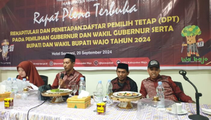 KPU Wajo : Daftar Pemilih Tetap Wajo Capai 293.827 