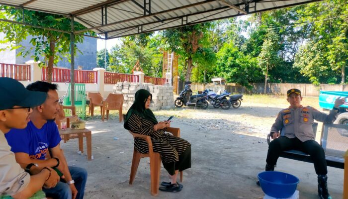 Kapolsek Kejuara Sambangi TKP Rumah Kades Korban Kebakaran, Ini Tujuannya