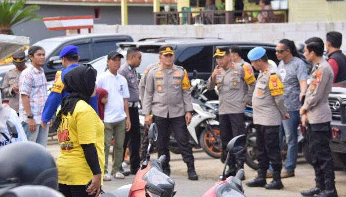 Kampanye Akbar Pasangan SIPAKARIO, Polres Bone Lakukan Pengamanan