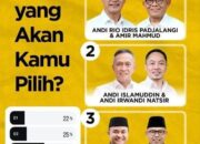 Polling Medsos Bone Terkini Pemilik 263 Ribu Follower, Paslon Beramal Unggul Telak 52 Persen