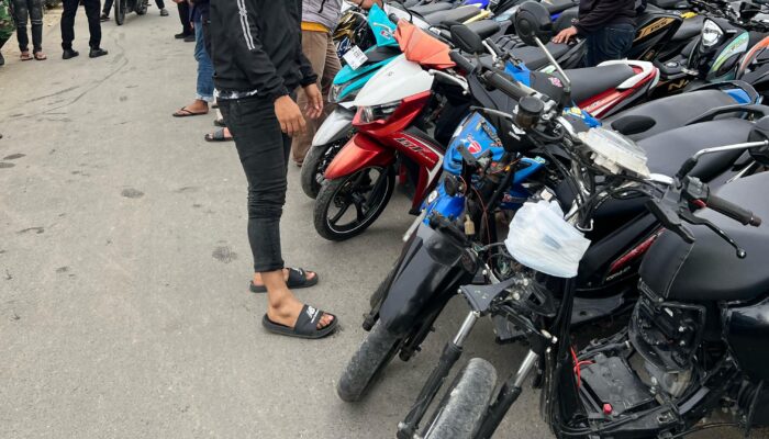 Razia Balap Liar di Cenrana, Polres Bone Amankan 57 Kendaraan