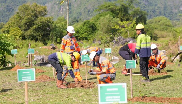 Peringati Hari Bumi, PT Semen Tonasa Tanam Ratusan Pohon