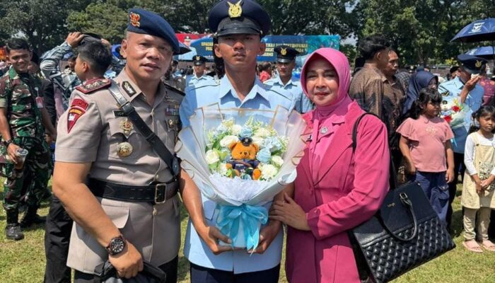 Putra Kabag Ops Sat Brimob Polda Sulsel Resmi Dilantik Menjadi Prajurit TNI AU 