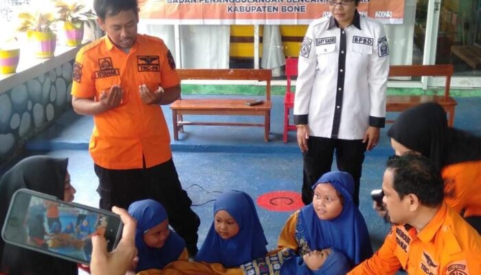 BPBD Bone Sosialisasi Mitigasi Bencana di TK Anak Bangsa