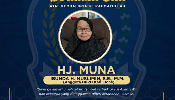 Ibunda Ketua Fraksi NasDem DPRD Bone Wafat, Bupati Bone Sampaikan Duka Cita 