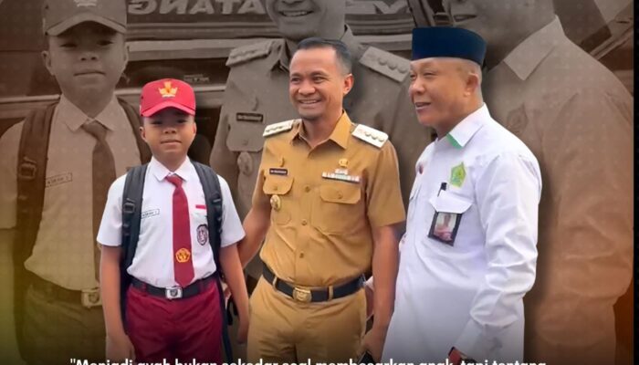Partisipasi Gerakan Ayah Mengantar Anak di Hari Pertama Sekolah di Bone Tertinggi Kedua di Sulsel