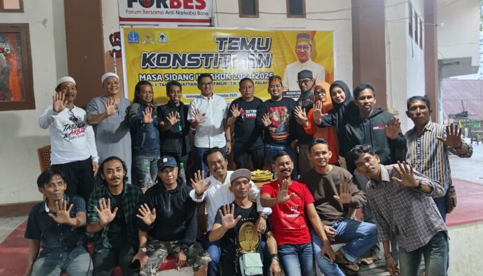 Temu Konstituen, Rismono Sarlim : Semoga Bone Zero Narkoba