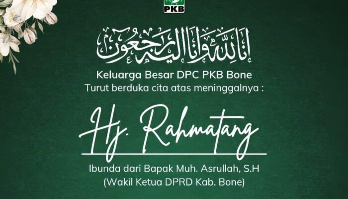 Ibunda Wakil Ketua DPRD Bone Muh. Asrullah Berpulang