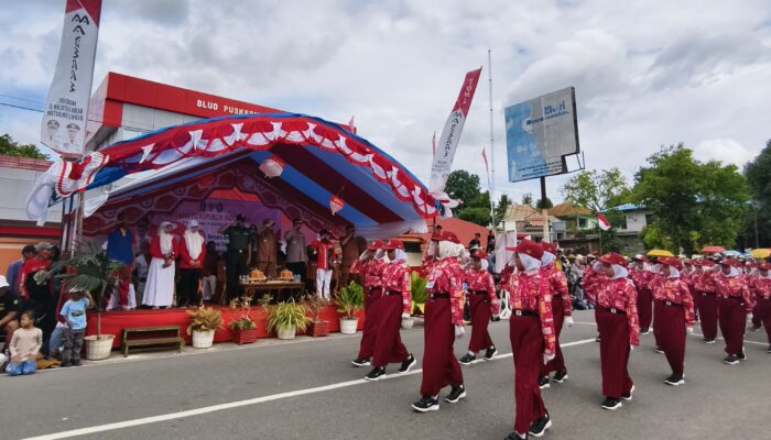 Semarak HUT ke-80 RI di Taccipi, 50an Tim Ramaikan Lomba Gerak Jalan