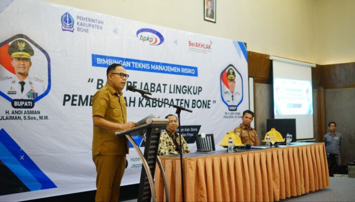 Wabup Bone Buka Bimtek Manajemen Risiko, Tekankan Pentingnya Tata Kelola Pemerintahan yang Akuntabilitas