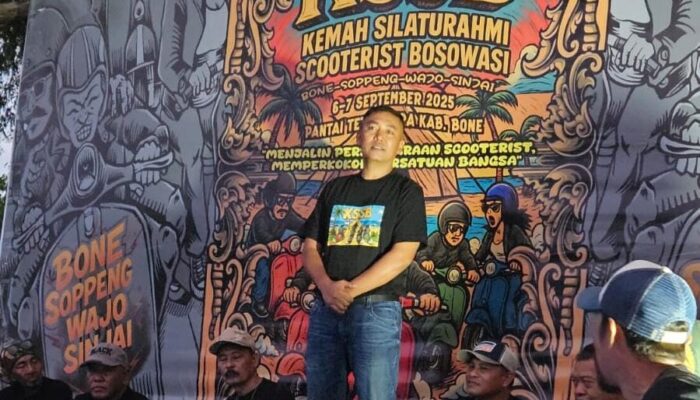 Ratusan Scooterist Bosowasi Gelar Kemah Silaturahim di Pantai Tete Bone