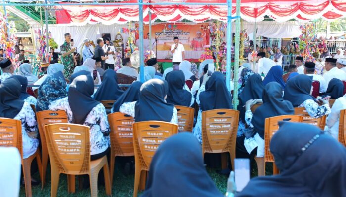 Potong Sapi 2 Ekor, Bupati Bone Hadiri Maulid Akbar Nabi Muhammad SAW 1447 H di Lompu