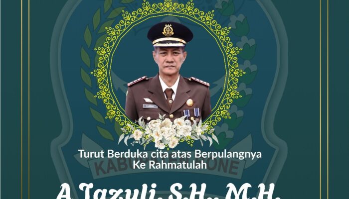 Bupati Bone Sampaikan Duka Cita Atas Wafatnya Kajari Bone Ahmad Jazuli