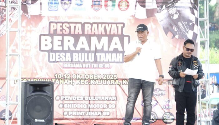 Inisiasi Pesta Rakyat Beramal di Kajuara, Anggota DPRD Bone H Muslimin: Ajang Kebersamaan dan Pelestarian Budaya