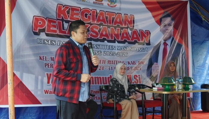 Wakil Ketua DPRD Sulsel Yasir Machmud Serap Aspirasi Warga dan Sosialisasikan Program MBG di Bone