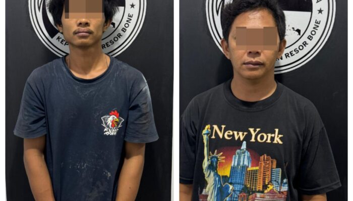 2 Terduga Pengedar Sabu Kembali Dibekuk Satresnarkoba Polres Bone Saat Transaksi Dini Hari