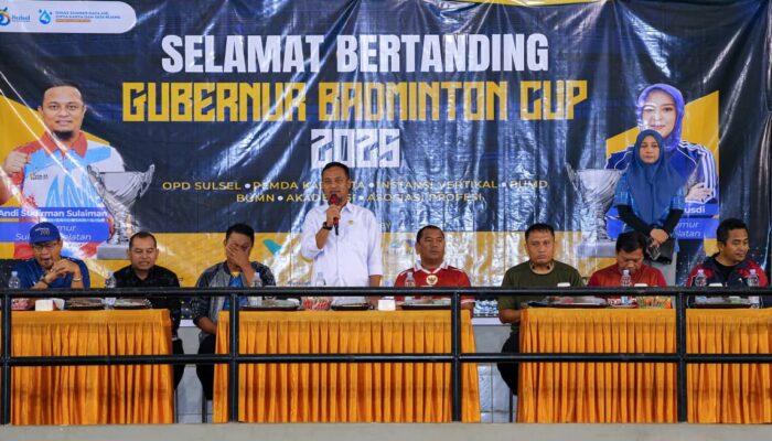 Gubernur Sulsel Buka Gubernur Badminton Cup 2025 Semarakkan Hari Jadi Sulsel ke-356