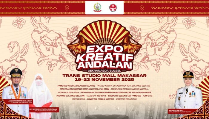 Expo Kreatif Andalan 2025, Wadah UMKM Sulsel Tampilkan Karya dan Daya Saing ke Pasar Global