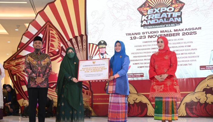 Gubernur Sulsel Buka Expo Kreatif Andalan 2025, Dorong UMKM Tembus Pasar Global