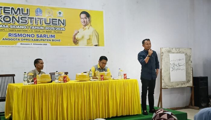 Ketua Komisi 1 DPRD Apresiasi Kinerja Bupati Bone, Bantuan Pusat Mengalir, Jalan Dibenahi