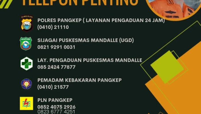 Hadapi Puncak Musim Hujan, Bupati Pangkep Imbau Warga Tingkatkan Kewaspadaan dan Simpan Nomor Darurat