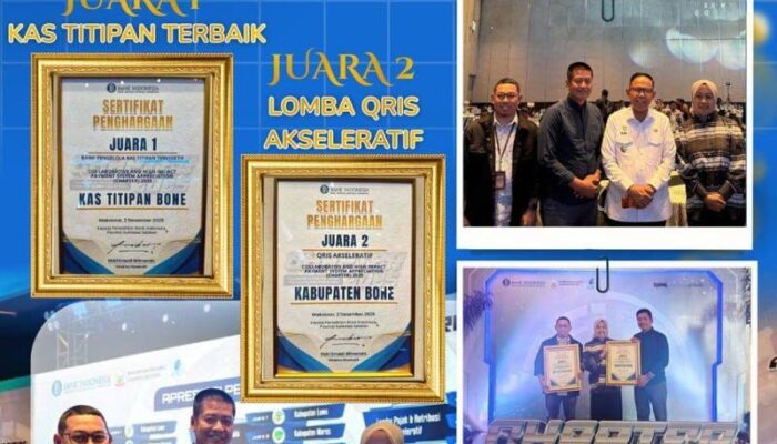 Bone Raih Juara 2 QRIS Akseleratif pada CHAPTER 2025, Wabup Andi Akmal Dorong Penguatan Digitalisasi Pembayaran