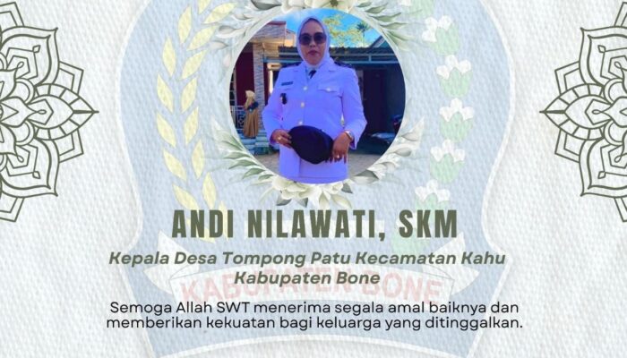 Bupati Bone Sampaikan Duka Cita atas Wafatnya Kades Tompong Patu