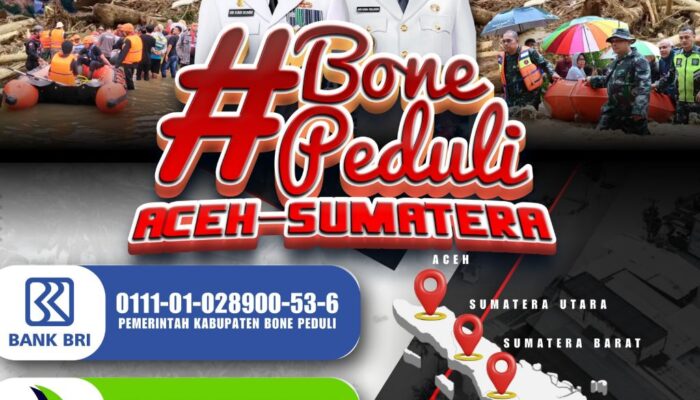 Pemkab Bone Bentuk Tim “Bone Peduli” untuk Penggalangan Bantuan Kemanusiaan Korban Bencana Sumatera