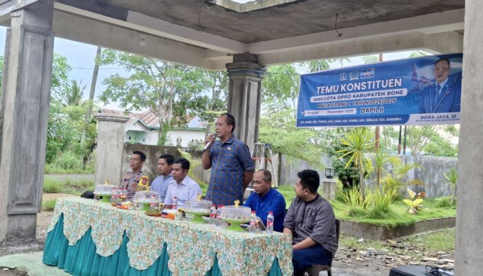 Ketua Komisi III DPRD Bone Indra Jaya Serap Aspirasi Warga Barebbo, Pastikan 2 Km Pembangunan Jalan Tahun 2026