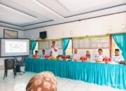 Kepala Desa Bengo A Arifin saat memberi sambutan di Musrenbang Desa Bengo di Kantor Desa Bengo, Rabu (21/1/2026).