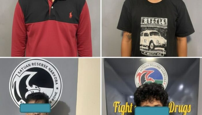 Satresnarkoba Polres Bone Amankan 7 Pelaku Narkoba, 4 Pelaku Terduga Jaringan Narkoba