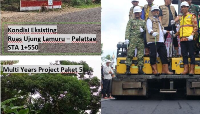Jalan Ujung Lamuru–Palattae di Bone Hampir Tuntas, Gubernur Sulsel Sebut Proyek MYC Paket 5 Tembus 95 Persen