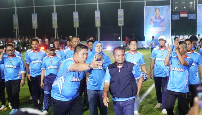 Meriah! Turnamen Mini Soccer BerAmal Cup 1 Resmi Dibuka Bupati Bone