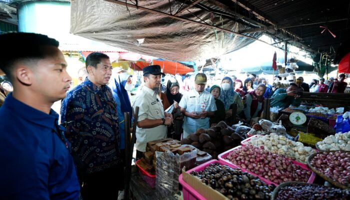 Sidak Pasar Terong, Gubernur Sulsel Pastikan Harga Kebutuhan Pokok Masih Stabil