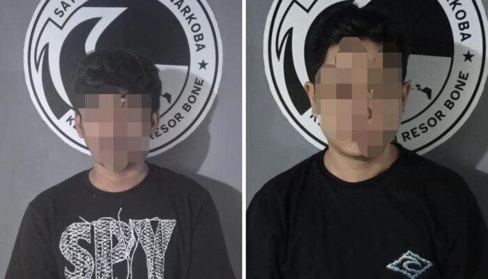 Satnarkoba Polres Bone Ringkus Residivis dan Jaringan Sabu