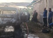 Mobil Minibus Terbakar di Bulutempe Bone, Kerugian Ratusan Juta