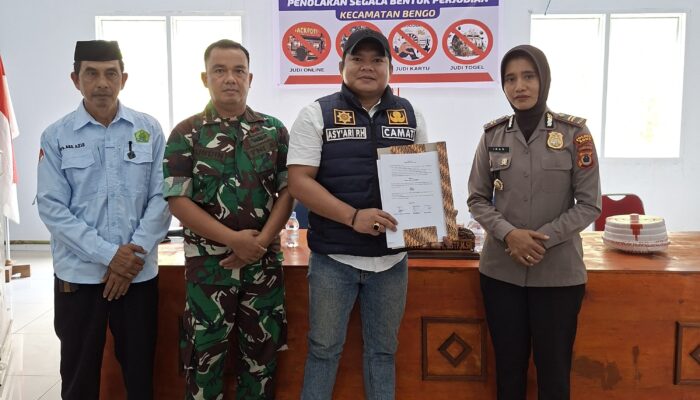Sambut Bulan Suci Ramadan, Camat Bengo Pimpin MoU Tolak Judi