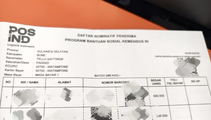 Daftar Desa di Bone dengan KPM Terbanyak Batal Terima BLT Kesra, Masyarakat Harap Cepat Update Data