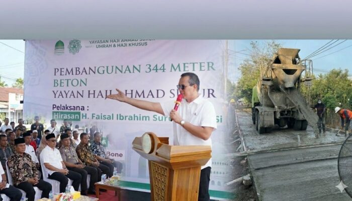 Kenang Masa Kecil Lintasi Jalan Rusak Jual Es Lilin, Pengusaha H Faisal Ibrahim Surur Bangun Jalan Beton di Pompanua