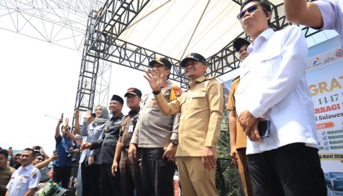 Apresiasi Mudik Aman Berbagi Harapan, Bupati Bone Hadiri Program Mudik Gratis Sulsel 2026
