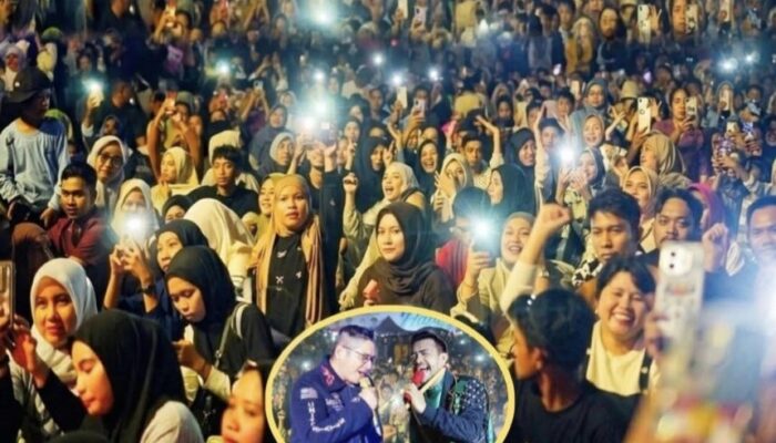 Lautan Manusia di Puncak Hari Jadi Bone ke-696, Saksikan Konser Pasha-Fildan
