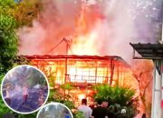 Innalillah… Dilalap Si Jago Merah, Rumah Panggung Rata dengan Tanah di Desa Lilina Ajangale